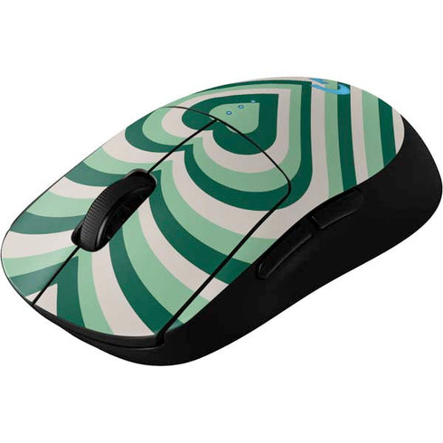 Lucky Heart Pattern G Pro Wireless Gaming Mouse Skin