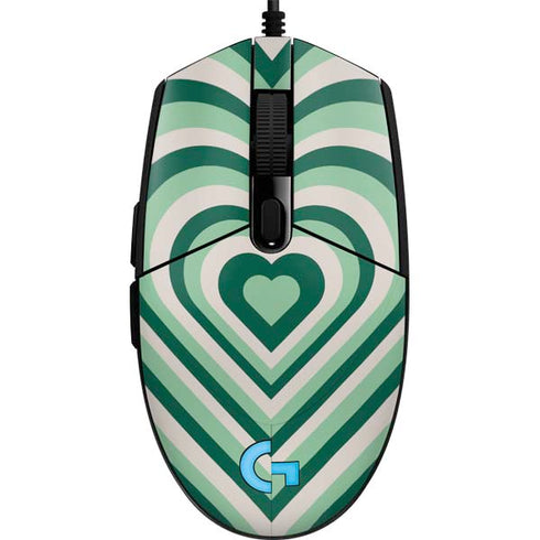 Lucky Heart Pattern G203 Prodigy RGB Wired Gaming Mouse Skin