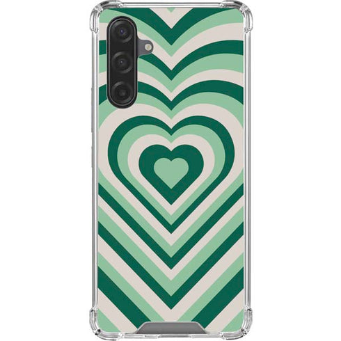 Lucky Heart Pattern Galaxy A17 Clear Case