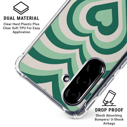 Lucky Heart Pattern Galaxy A36 5G Clear Case