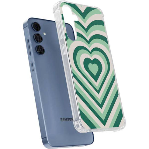 Lucky Heart Pattern Galaxy A55 5G Clear Case
