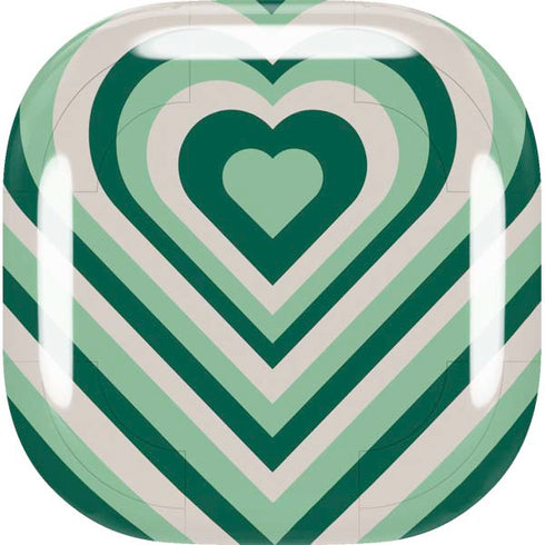 Lucky Heart Pattern Galaxy Buds Live Skin