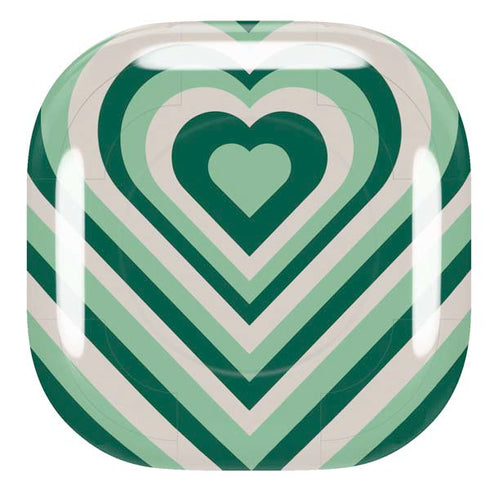 Lucky Heart Pattern Galaxy Buds Live Skin