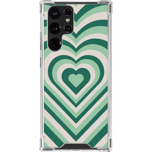 Lucky Heart Pattern Galaxy S23 Ultra Clear Case