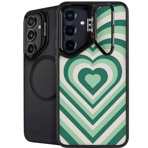 Lucky Heart Pattern Galaxy S25 Kickstand Case