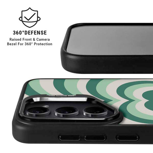 Lucky Heart Pattern Galaxy S25 Kickstand Case