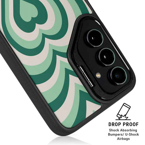 Lucky Heart Pattern Galaxy S25 Kickstand Case