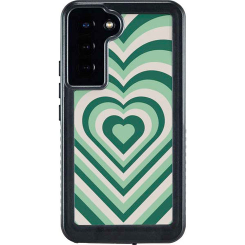 Lucky Heart Pattern Galaxy S24 Plus Waterproof Case
