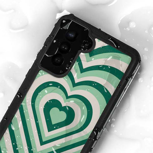 Lucky Heart Pattern Galaxy S24 Plus Waterproof Case