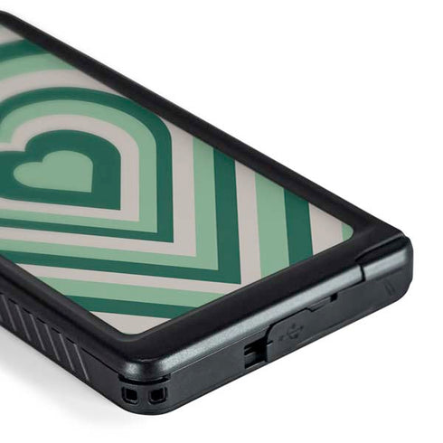 Lucky Heart Pattern Galaxy S24 Ultra Waterproof Case