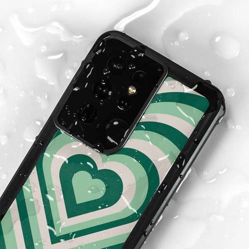 Lucky Heart Pattern Galaxy S24 Ultra Waterproof Case