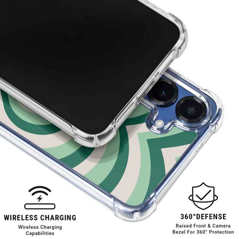 Lucky Heart Pattern Galaxy S25 Plus Clear Case
