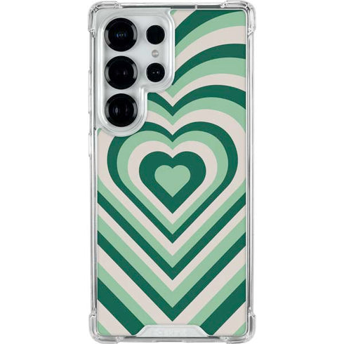 Lucky Heart Pattern Galaxy S25 Ultra Clear Case