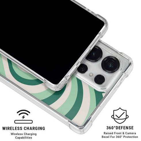 Lucky Heart Pattern Galaxy S25 Ultra Clear Case