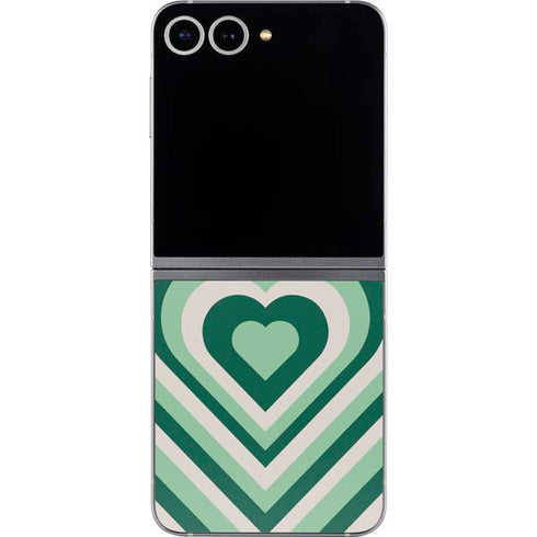 Lucky Heart Pattern Galaxy Z Flip6 Skin