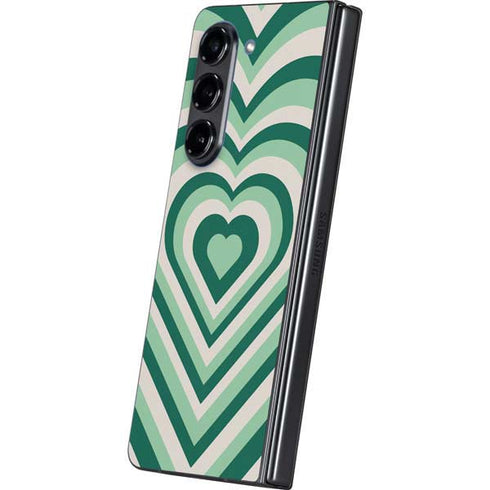 Lucky Heart Pattern Galaxy Z Fold5 5G Skin