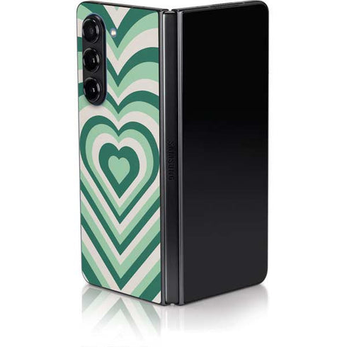Lucky Heart Pattern Galaxy Z Fold5 5G Skin