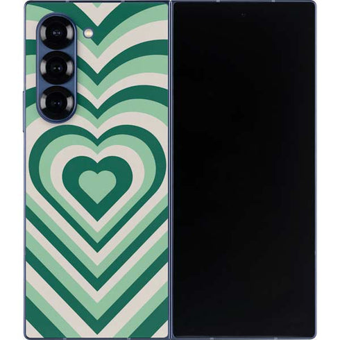 Lucky Heart Pattern Galaxy Z Fold6 Skin