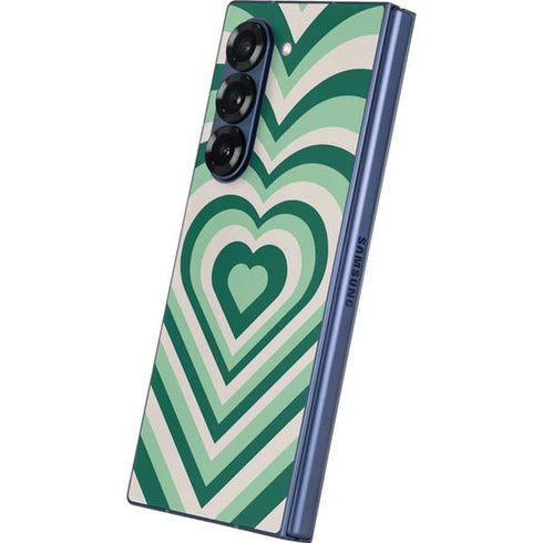 Lucky Heart Pattern Galaxy Z Fold6 Skin