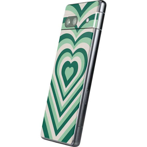Lucky Heart Pattern Google Pixel 7a Skin
