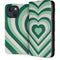 Lucky Heart Pattern iPhone 15 Plus Folio Case