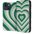 Lucky Heart Pattern iPhone 15 Plus Folio Case