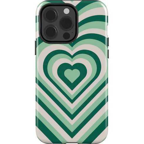 Lucky Heart Pattern iPhone 15 Pro Impact Case