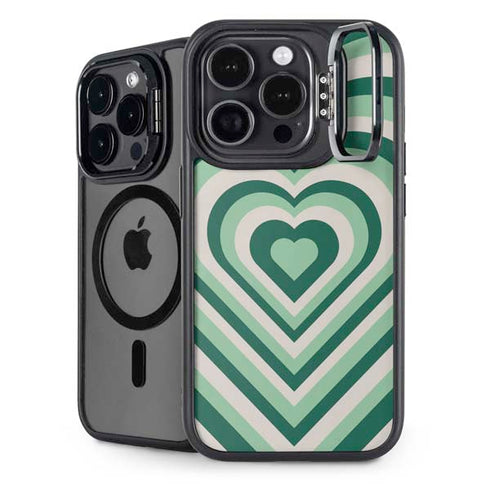 Lucky Heart Pattern iPhone 15 Pro Max Kickstand Case