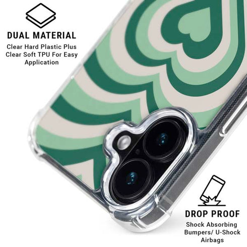 Lucky Heart Pattern iPhone 16 MagSafe Case