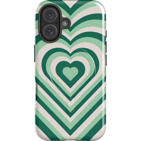 Lucky Heart Pattern iPhone 16 Magsafe Impact Case