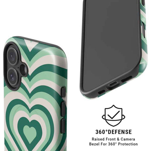 Lucky Heart Pattern iPhone 16 Magsafe Impact Case