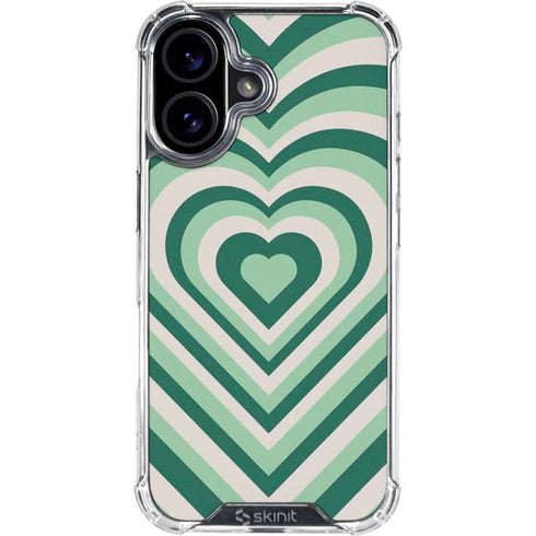 Lucky Heart Pattern iPhone 16 Plus Clear Case