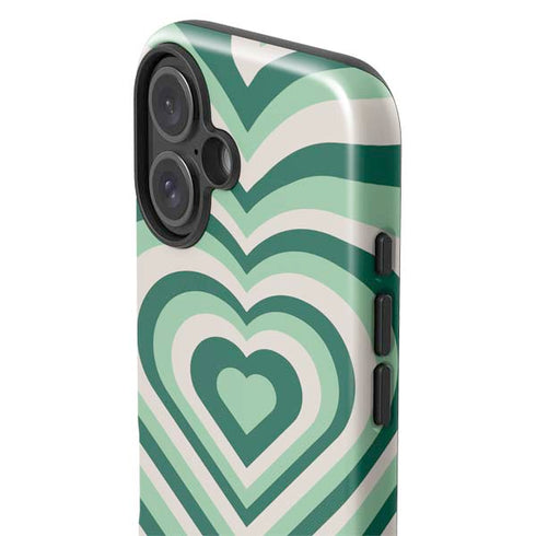 Lucky Heart Pattern iPhone 16 Plus Impact Case
