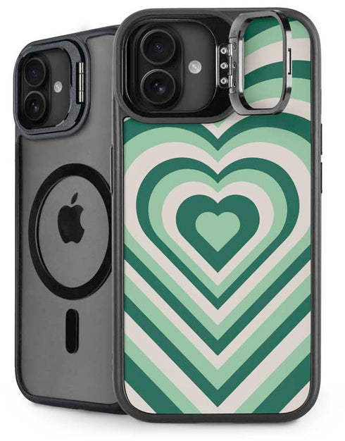Lucky Heart Pattern iPhone 16 Plus Kickstand Case