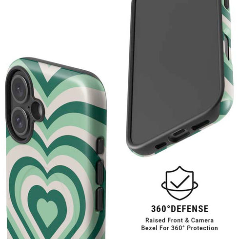 Lucky Heart Pattern iPhone 16 Plus Magsafe Impact Case
