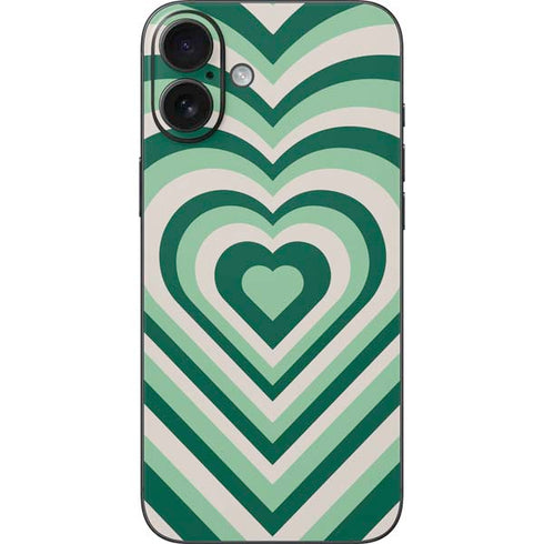 Lucky Heart Pattern iPhone 16 Plus Skin