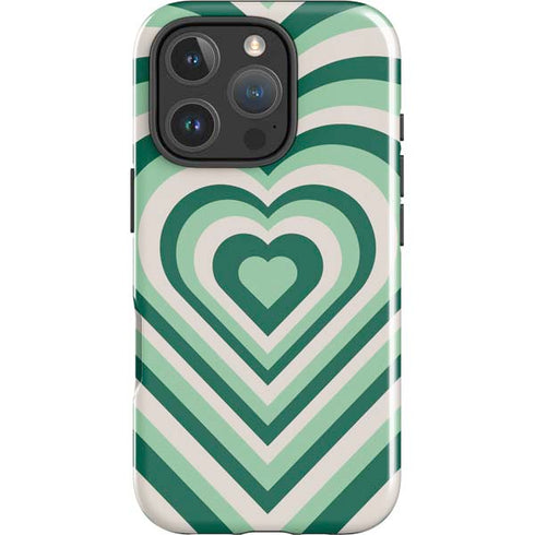 Lucky Heart Pattern iPhone 16 Pro Impact Case