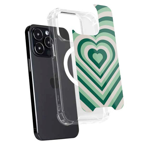 Lucky Heart Pattern iPhone 16 Pro Max MagSafe Case