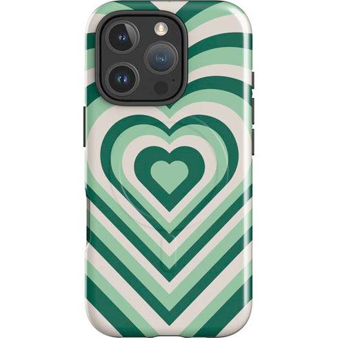 Lucky Heart Pattern iPhone 16 Pro Max Magsafe Impact Case