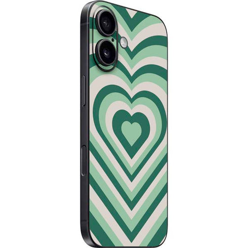 Lucky Heart Pattern iPhone 16 Skin