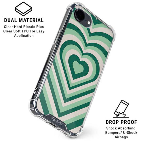 Lucky Heart Pattern iPhone 16e Clear Case