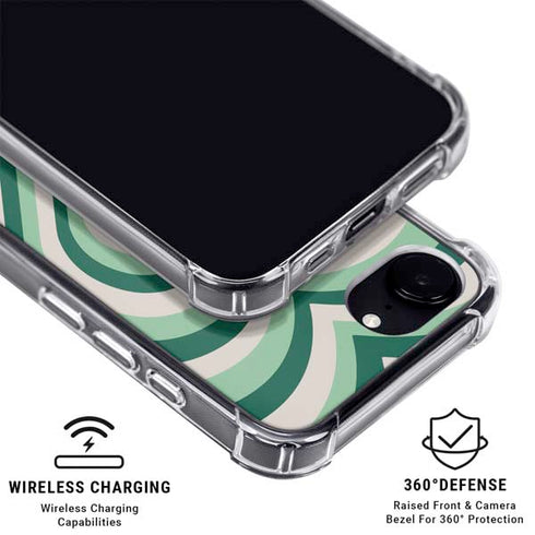 Lucky Heart Pattern iPhone 16e MagSafe Case