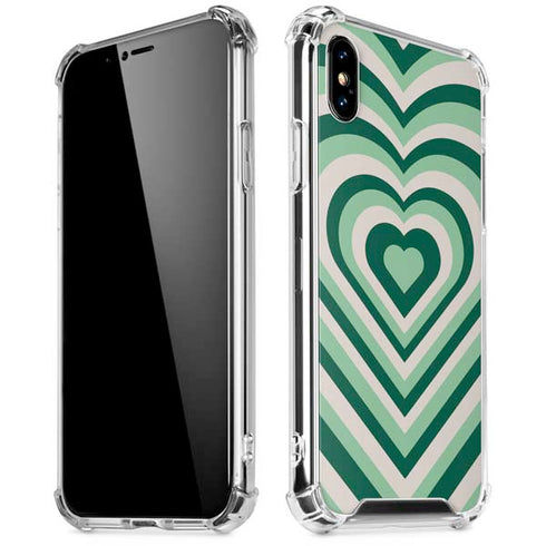 Lucky Heart Pattern iPhone X/XS Clear Case