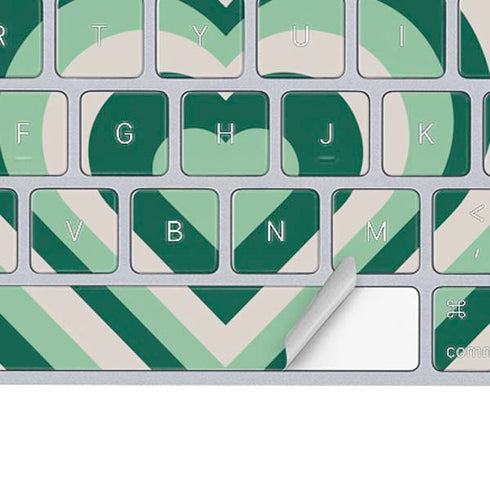 Lucky Heart Pattern Magic Keyboard Skin
