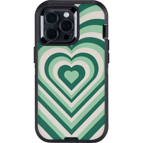 Lucky Heart Pattern Otterbox Defender iPhone Skin