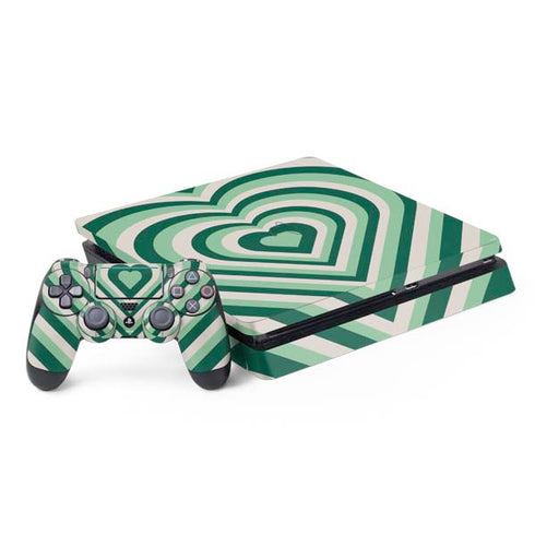 Lucky Heart Pattern PlayStation PS4 Skins
