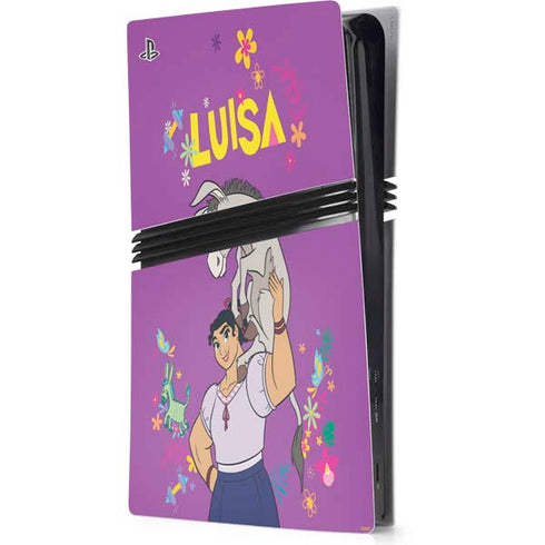 Disney Encanto Luisa PS5 Pro Console Skin