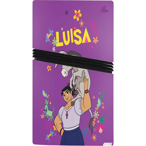 Disney Encanto Luisa PS5 Pro Console Skin