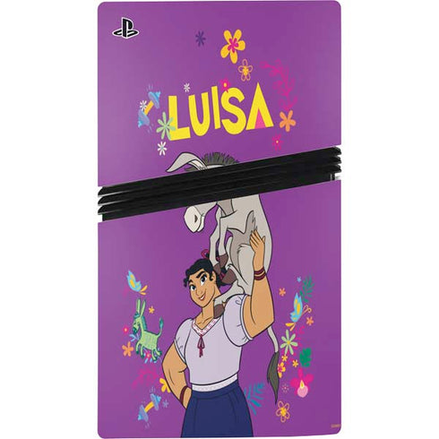 Disney Encanto Luisa PS5 Pro Disk Bundle Skin