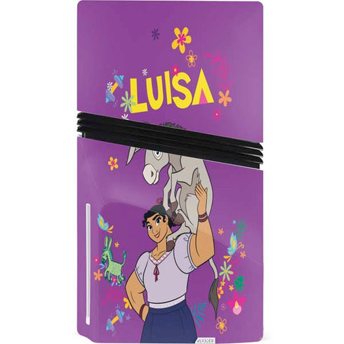 Disney Encanto Luisa PS5 Pro Disk Bundle Skin